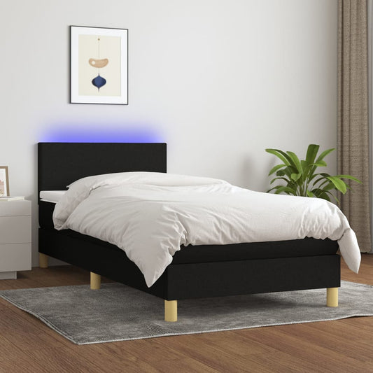 Boxspring Met Matras En Led Stof