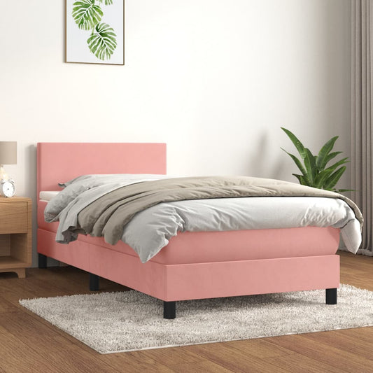 Boxspring Met Matras Fluweel