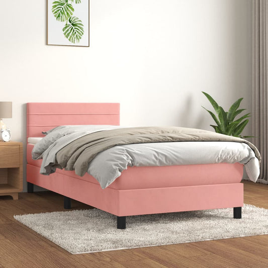 Boxspring Met Matras Fluweel